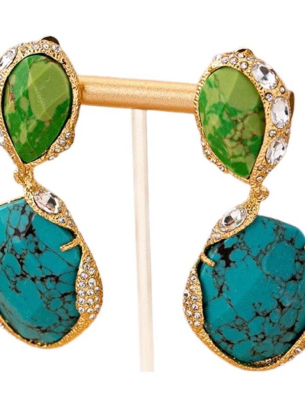 Alexis Bittar Turquoise Collection Clip-On Earrings